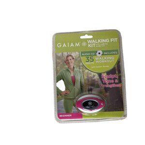 Gaiam Walking Fit Kit Lightweight Walking Pedometer Beginner With Audio CD